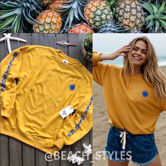 Billabong Tops - 🌴🔆BILLABONG- SMILE WITH ME SWEATSHIRT🔆🌴